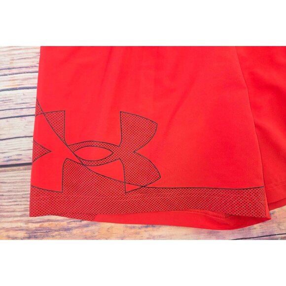 Under Armour Mens Loose Fit Red Basketball Shorts Large - Picture 4 of 6